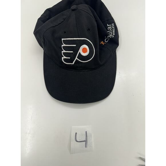Otto Cap Snapback Hat Philadelphia Flyers Hockey Adjustable Cap Black Logo - Picture 7 of 7